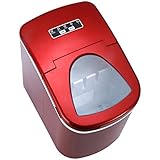 Shop405 製氷機 家庭用 新型 高速 自動製氷機 【 氷 2サイズ 】 かき氷 レジャー アウトドア 簡単 大容量 レッド 405-imcn01 かってにシロクマ