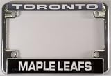 Toronto Maple Leafs Chrome Motorcycle RV License Plate Frame