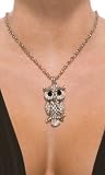 Forplay Rhinestone Owl Necklace by Forplay