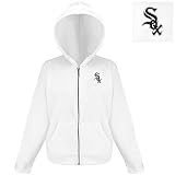 Chicago White Sox MLB Hoody Full Zip Hooded Sweatshirt For Women (White)