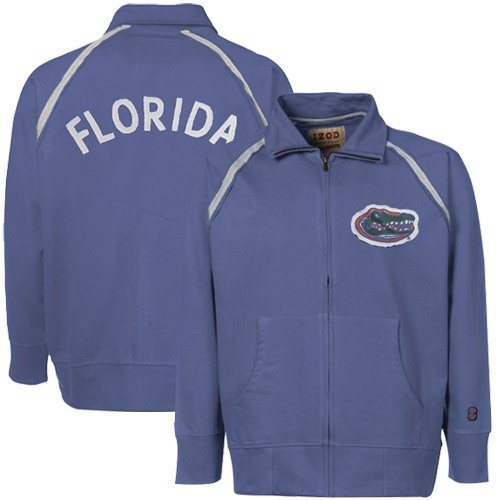 Izod Florida Gators Royal Blue Distressed Full Zip Track Jacket (XX-Large)