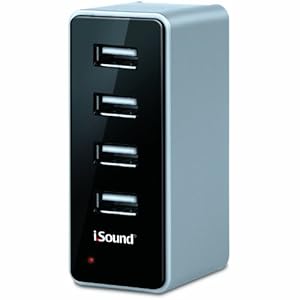 i.Sound 4 USB Wall Charger Pro for iPad, iPhone, iPod, and any USB powered device