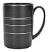 Thomas O'Brien Tiago Matte Charcoal Fine Porcelain Grande Mug, 20 Oz.