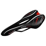 VADER Anatomic Relief All Weather Cycling Narrow White Vinyl Leather Bicycle Saddle MTB Road Sports Bike Seat