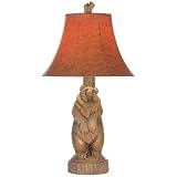 North Woods Standing Bear Pine Table Lamp