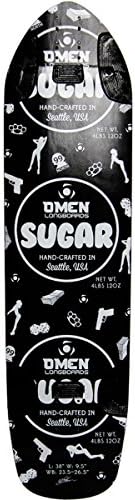 Omen Sugar Longboard Skateboard Deck - Black