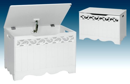 WÄSCHEKORB weiss DEKOR ++ Wäschebox Wäschepuff Holz NEU