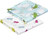 Playshoes 770251 - Molton Tuch 2-er Pack 80 x 80 cm