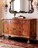 Salmon Chinoiserie Cabinet