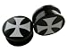 Maltese Cross Design Ear Plugs - Maltese Cross Acrylic Ear Gauges (3/8 Gauge)