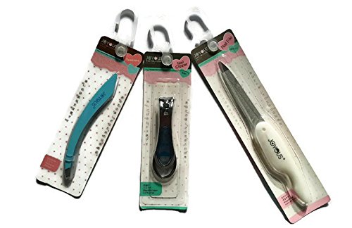 3 Pieces JOYOUS, Nail Clipper,Nail File, Tweezers
