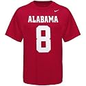 Nike Alabama Crimson Tide #8 Youth Crimson Replica Jersey Player T-shirt