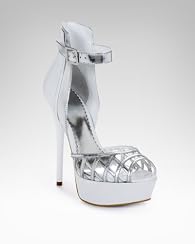 Lattice Metallic Platform Sandal