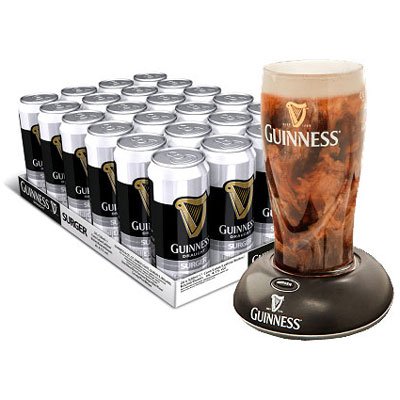 Guinness Surger - Case of 24 x 520ml cans with FREE GUINNESS SURGER (for pub quality Guinness)