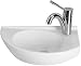 Villeroy & Boch Oblic Handwaschbecken 40 cm, Becken links, weiß mit CeramicPlus