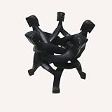Five-head African Unity Wood Carving - Handmade in Ghana