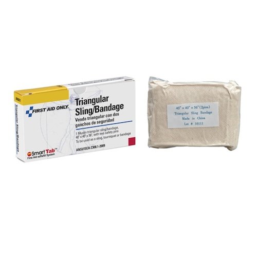 First-Aid Refill Sling/Tourniquet Triangular Bandages, 10/Pack