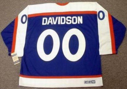 JOHN DAVIDSON New York Rangers 1978 CCM Vintage Throwback Away Hockey Jersey, LARGE