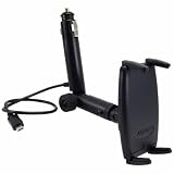 Arkon SM521-Micro Universal Slim-Grip Lighter Socket Mount with Micro-USB Power Charger for Smartphone and Cell Phone