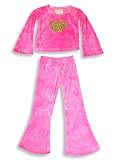 Psketti - Toddler Girls Long Sleeved Velour Pant Set, Fuschia