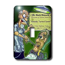 Londons Times Funny Medicine Cartoons - Easy Dental Plan - Light Switch Covers - single toggle switch