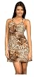 Animal Print Dress in Leopard with Adjustable StrapsSizes S-XL