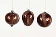 Pack of 12 Shiny Coffee Brown Glass Oval, Onion & Ball Christmas Ornaments 4.75"