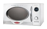 Nostalgia Electrics RMO-400WHT Retro Series .9 CF Microwave Oven, White