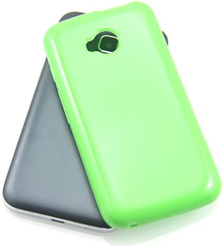 Digphone Green Glossy TPU Silicone Gel Case Cover For BLU Dash L D050U/Dash J D070X