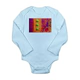 Artsmith, Inc. Long Sleeve Infant Bodysuit Abstract Peace Symbol