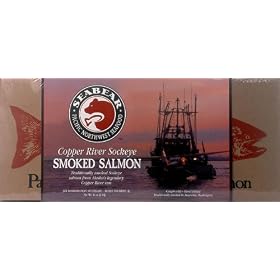 SeaBear Copper River Smoked Sockeye Salmon, 16-Ounce Unit