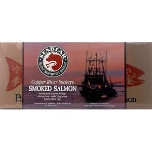 SeaBear Copper River Smoked Sockeye Salmon, 16-Ounce Unit by SeaBear