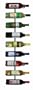 Wall-Mounted Wine Rack, 9-Bottle Capacity, Black