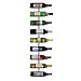 Wall-Mounted Wine Rack, 9-Bottle Capacity, Black