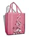 SALE! Burban Bags Reusable Shopping Grocery Bags Pink and Black Upright Swirl
