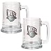 New Jersey Nets NBA Set of 2 Beer Glass Tankard Mugs