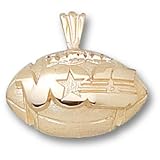 University of Tennessee Vols Football Pendant (14kt)