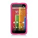 Eagle Cell Rubber Protector Case for Motorola G - Retail Packaging - Hot Pink
