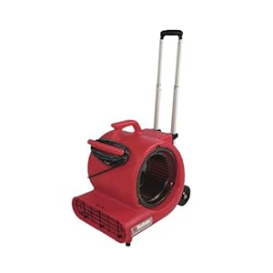 Electrolux Sanitaire&reg; Commercial Three-Speed Air Mover with Built-on Dolly Red