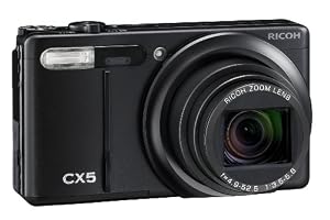RICOH ハイブリッドAFシステム搭載 光学10.7倍ズーム CX5 ブラック CX5BK