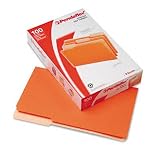 Pendaflex 435013ORA Pendaflex Interior File Folders, 1/3 Cut, Top Tab, Legal, Orange, 100/Box