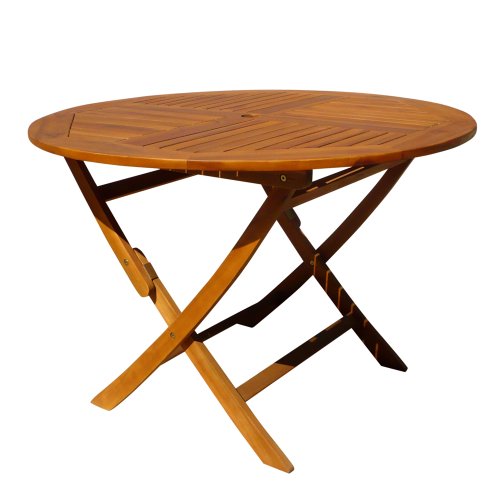 VIFAH V1145 Outdoor Wood Round Table