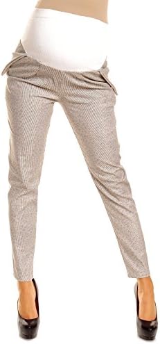 Zeta Ville Women's Maternity Adjustable Bump Panel Trousers Pants w/ Pockets 318