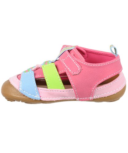 Wee Kids Rainbow Strap Training Sandals (Infant Girls Sizes 2 - 5)