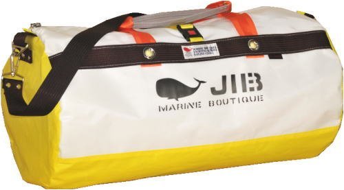 JIBダッフルバッグボーダーM　イエローオレンジ　GULLスポーツタオル1785円プレゼント　ネーム入れ可