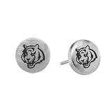NFL Cincinnati Bengals Stainless Steel Sports Team Button Earrings