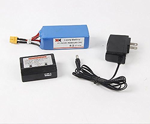 Geseller Original 11.1V 5400mAh Li-po Battery and Charger US Standard for WLtoys XK X380 Series Rc Quadcopter Drone Spare Parts