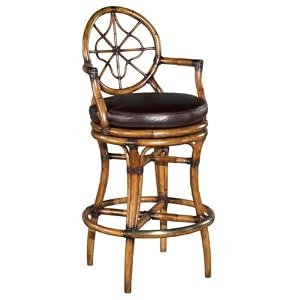 Rattan Swivel Bar Stool by Boulevard Direct