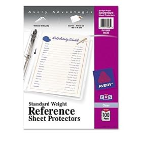 Top-Load Poly Sheet Protectors, Standard, Letter, Nonglare, 100/Box