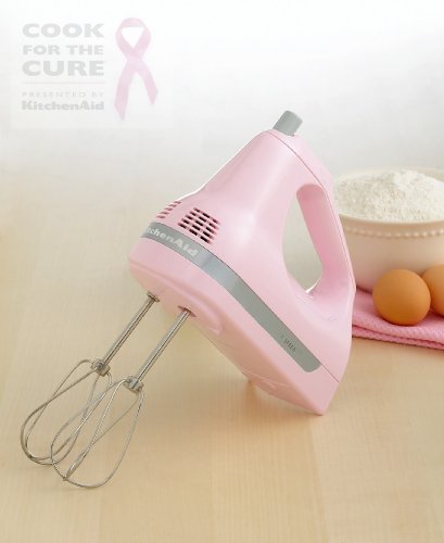 KitchenAid KHM7TPK 7-Speed Ultra-Power Hand Mixer, Cook for the Cure Komen Foundation Pink